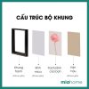 Vintage – Khung ảnh để bàn sơn mài cau truc bo khung